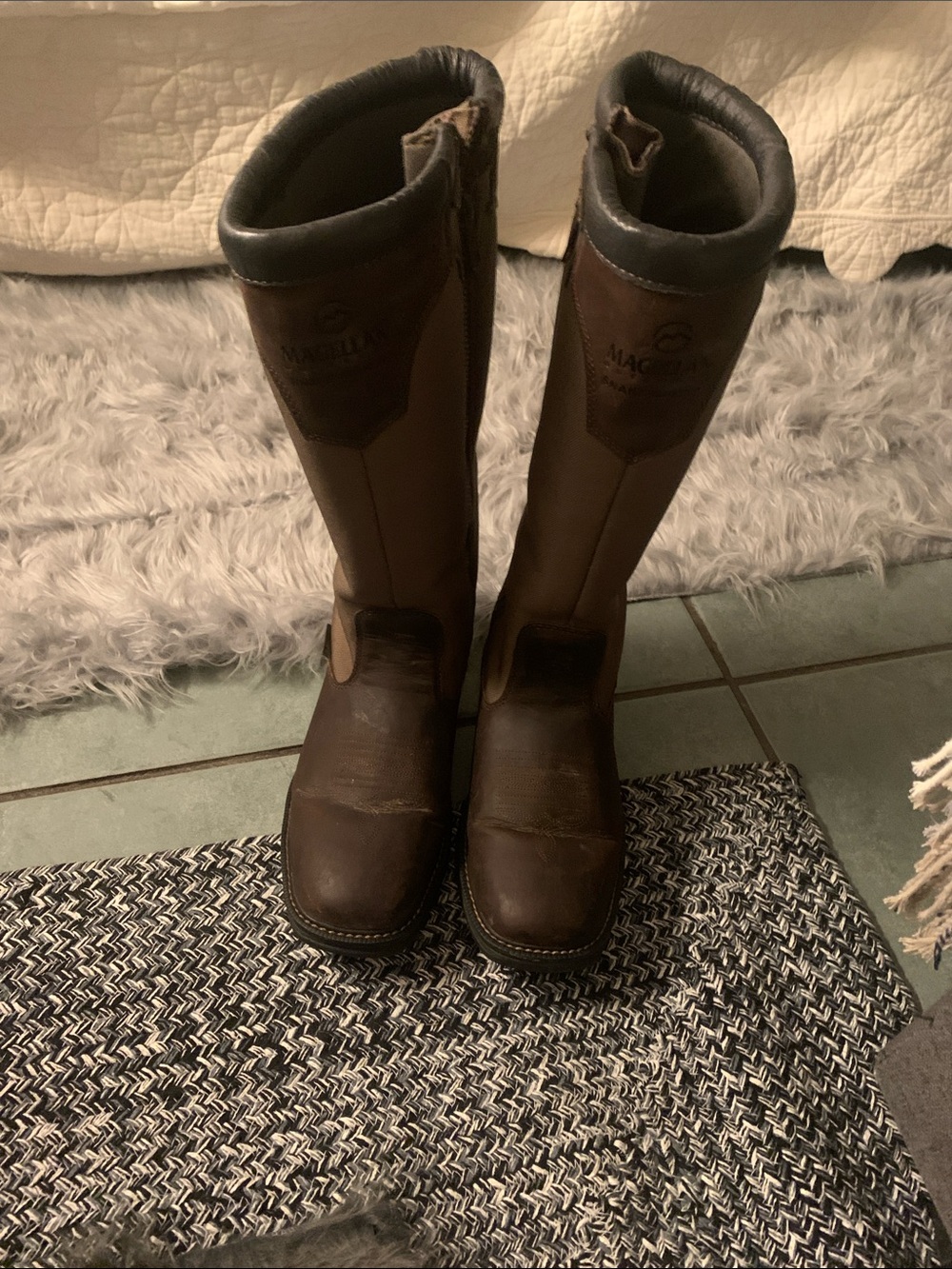 Magellan Outdoors Brown Men's Tall Leather Boots
